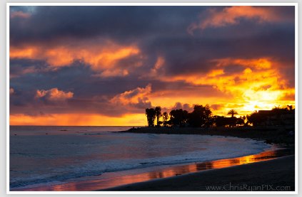 Golden Sunset at Ventura Beach Fine Art Photograph
