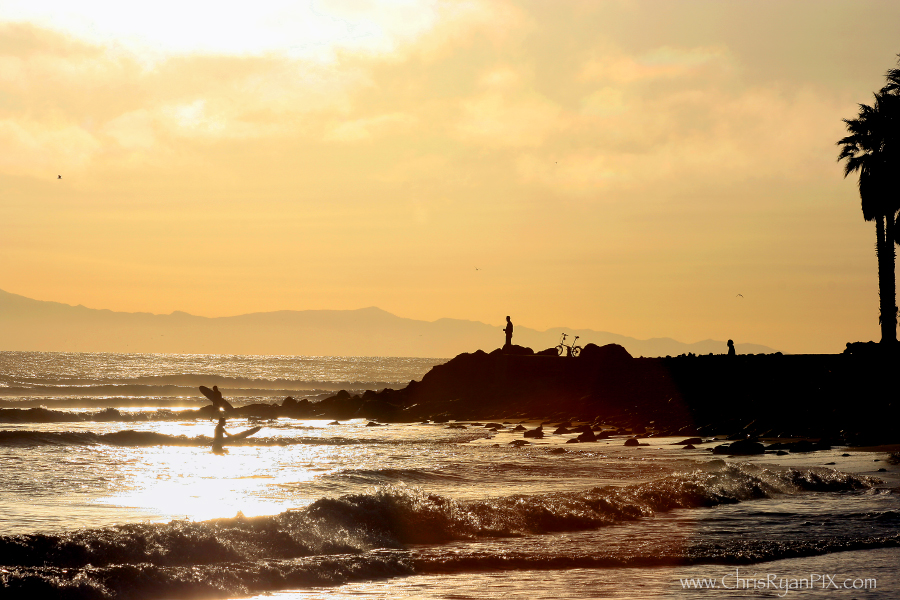 Golden Sunset at Surfers Point in Ventura