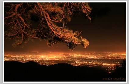 San Bernardino Mountains at Nighttime by Chris Ryan