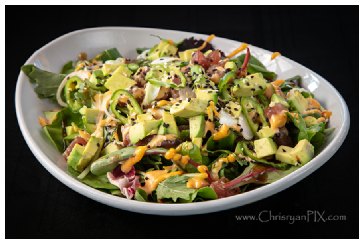 Food photo of beautiful healthy salad 