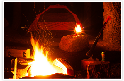 Eureka Tent and Campfire