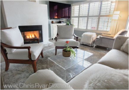Real Estate Photograph of living room interior