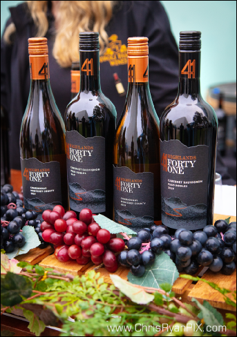 event photograph of wine bottles