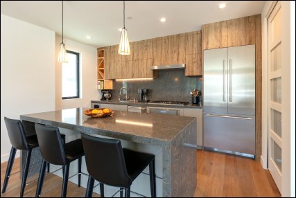 Real Estate Photo of Interior Kitchen with Stainless Appliances