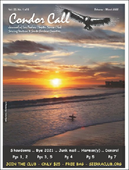 Cover Photo of Condor Call Sierra Club